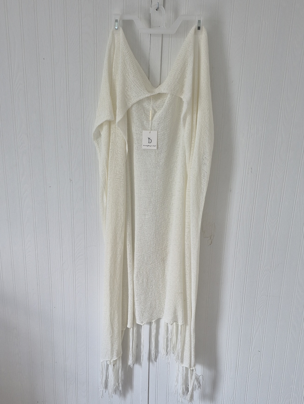 Do everything in love Cream Knit Cape